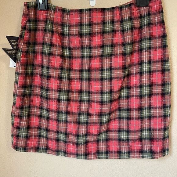 ❤️Junkfood Red Plaid Tartan Mini Skirt Sz9 - Picture 1 of 5